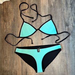 Triangl turquoise swimsuit worn only a few times size medium